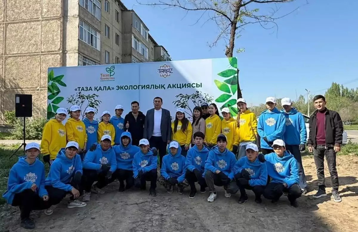 В Жамбылской области в рамках акции «Таза Қазақстан» проводятся масштабные работы по благоустройству и озеленению